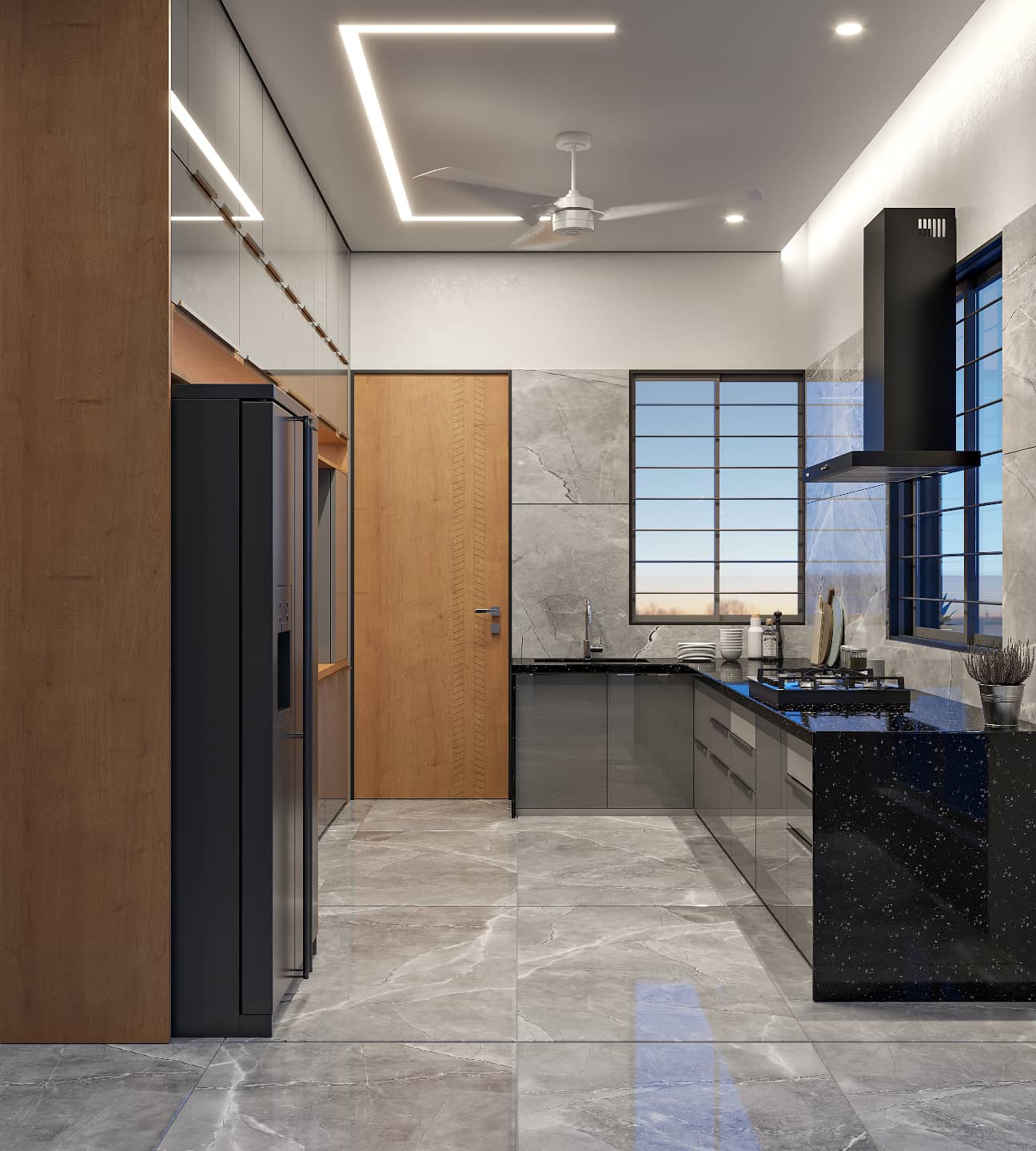 Greywood kitchen portion - Gujarat, India