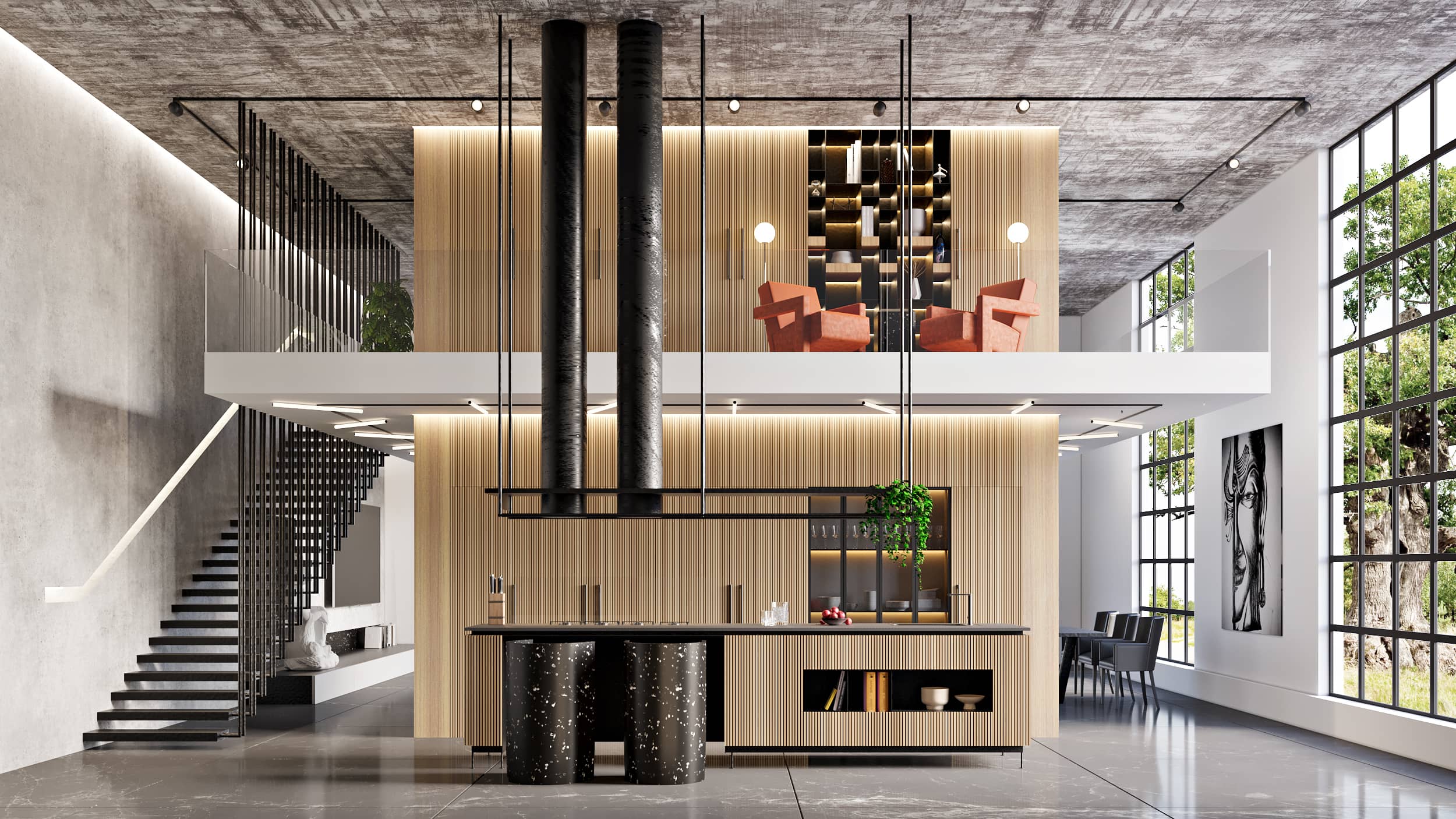 Urban Luxe Penthouse Kitchen - United States of America